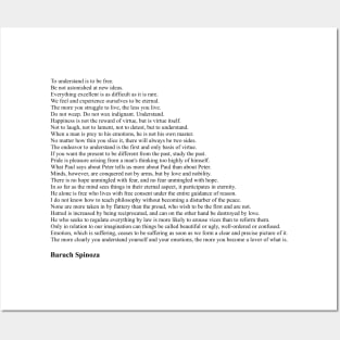 Baruch Spinoza Quotes Posters and Art